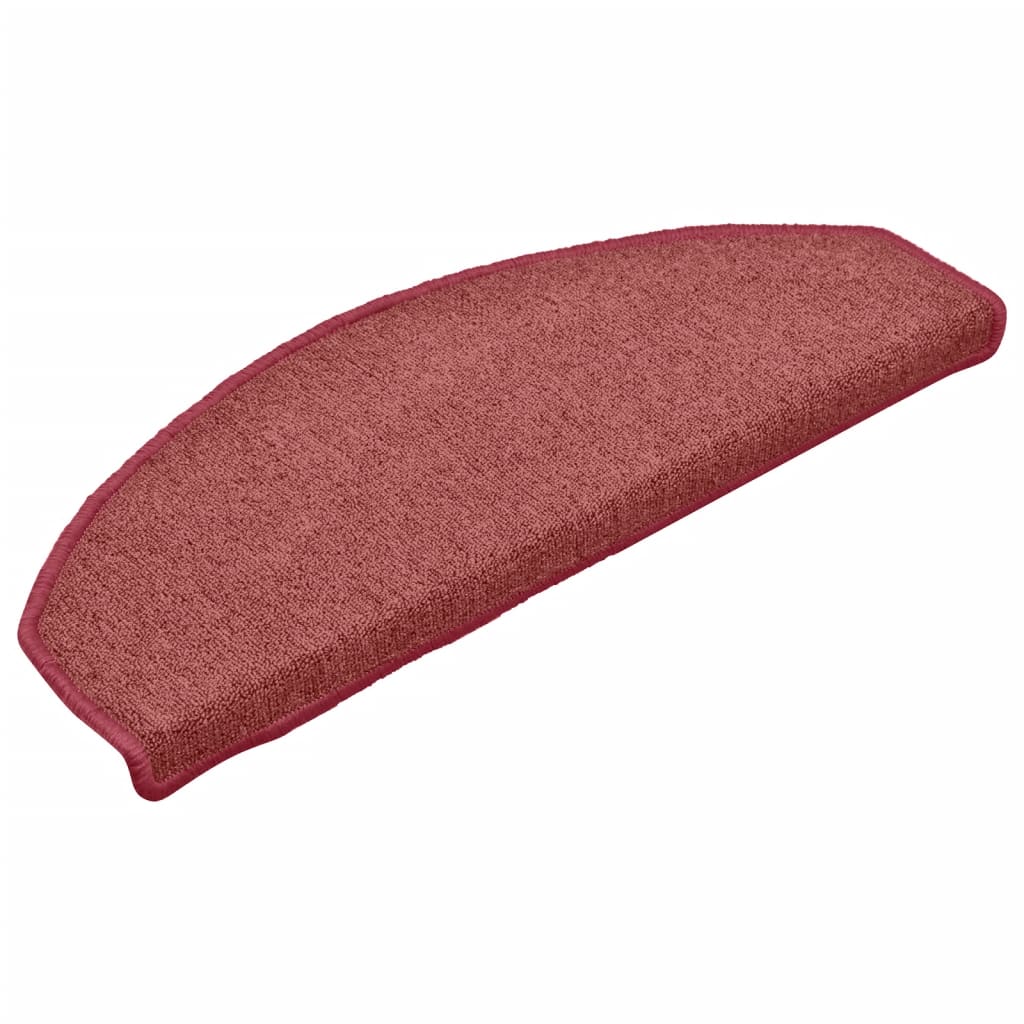 Mattes d'escalier Vidaxl 15 ST 65X24X4 CM ROUGE