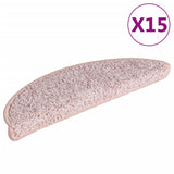 Vidaxl trapmatten 15 st 65x21x4 cm lichtroze