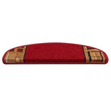 Vidaxl trapmatten zelfklevend 15 st 65x21x4 cm rood
