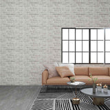 Vidaxl 10 st vægpaneler 3D Light Grey Brick EPS