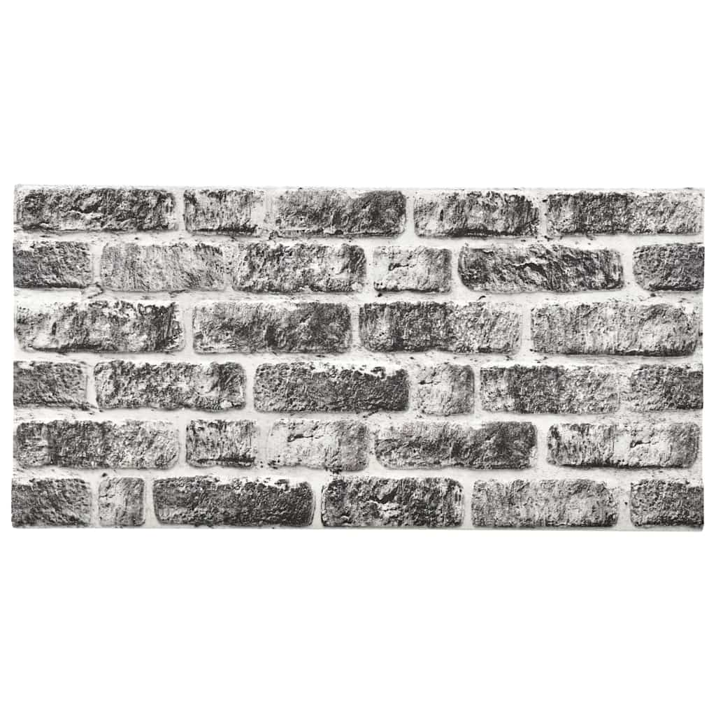 Vidaxl 11 st Wall panels 3D Dark gray brick EPS