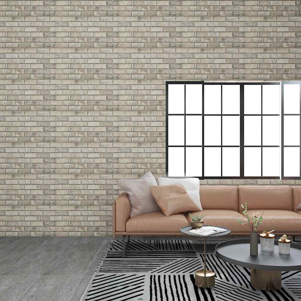 Vidaxl 10 ST Wall Panels 3d Sand -Brick Eps