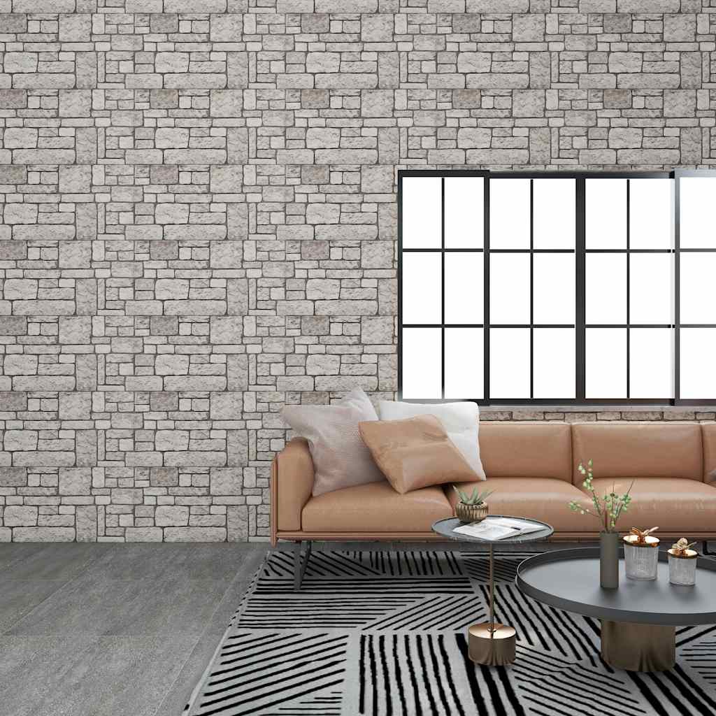 Vidaxl 10 ST Wall Panels 3d Grey Brick EPS