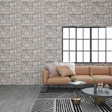 Vidaxl 10 St Wall Panels 3D Gray Brick EPS