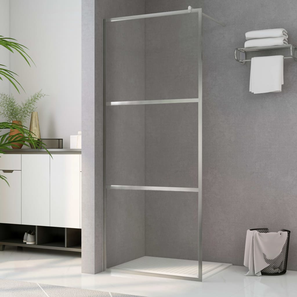 Vidaxl Walk-In duschvägg transparent 80x195 cm ESG-glas