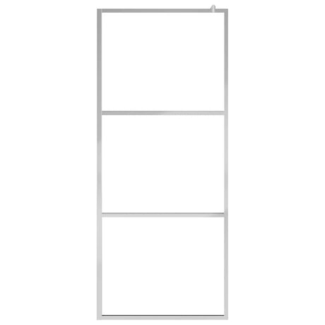 Vidaxl inloopdouchewand transparant 90x195 cm esg-glas