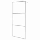 Vidaxl inloopdouchewand halfmat 100x195 cm esg-glas