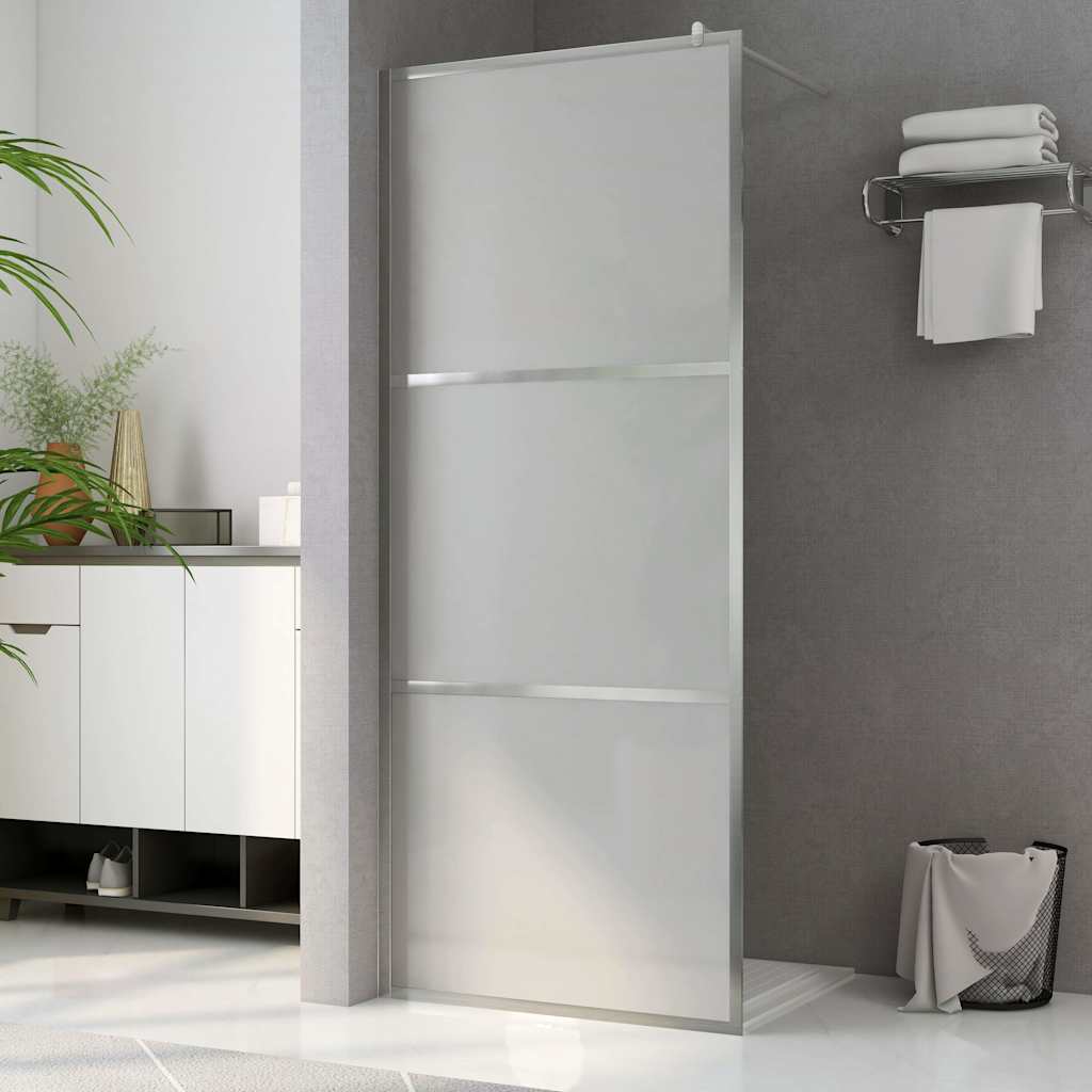 Vidaxl inloopdouchewand mat 80x195 cm esg-glas