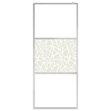 Vidaxl inloopdouchewand met stenenmotief 90x195 cm esg-glas