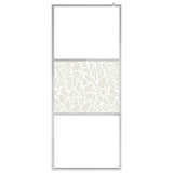 Vidaxl Walk-an der Duschmauer mat Steenmotiven 90x19 CM Esk Glas