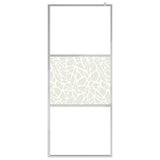 Vidaxl inloopdouchewand met stenenmotief 90x195 cm esg-glas
