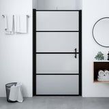 Vidaxl Porta della doccia Matt 100x178 cm Black indurito