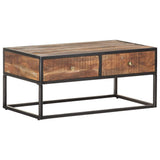 Vidaxl salontafel 90x50x40 cm ruw acaciahout