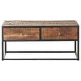 Vidaxl salontafel 90x50x40 cm ruw acaciahout
