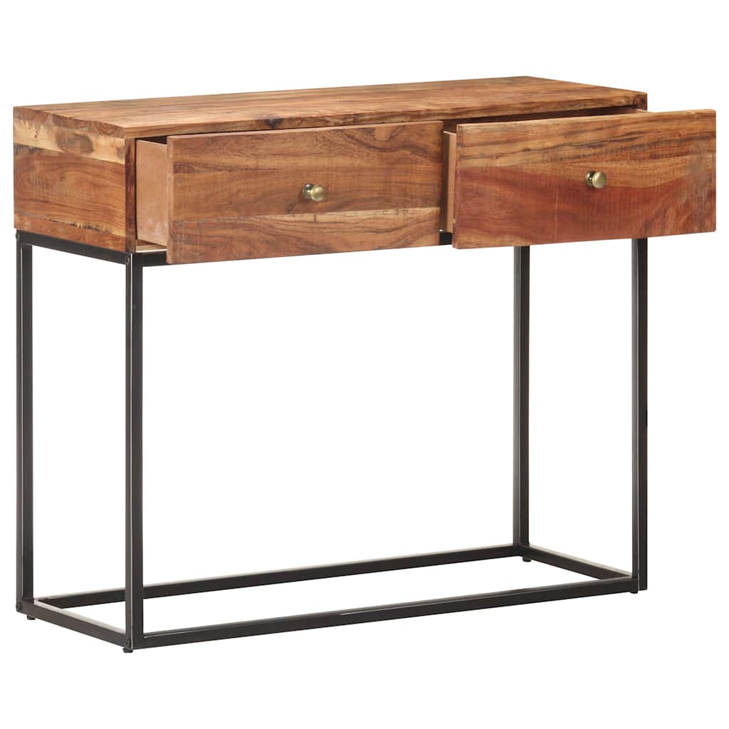 Vidaxl wandtafel 90x35x75 cm ruw acaciahout