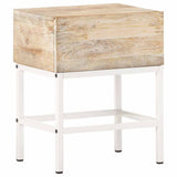 Vidaxl nachtkastje 40x30x50 cm massief mangohout