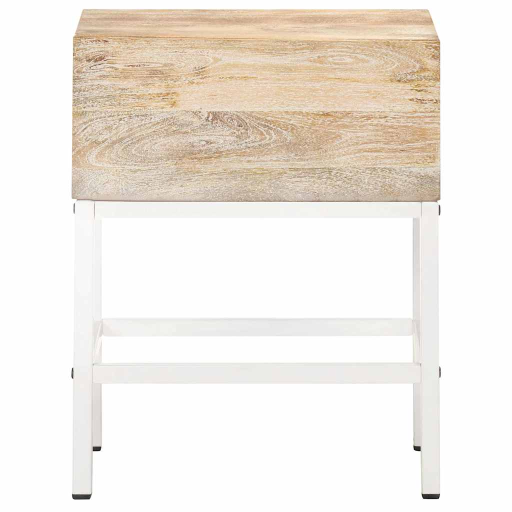Vidaxl nachtkastje 40x30x50 cm massief mangohout
