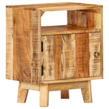 Vidaxl nachtkastje 40x30x50 cm ruw mangohout