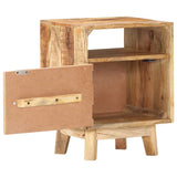 Vidaxl nachtkastje 40x30x50 cm ruw mangohout