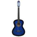 Vidaxl gitaar klassiek beginner met tas 4 4 39 blauw