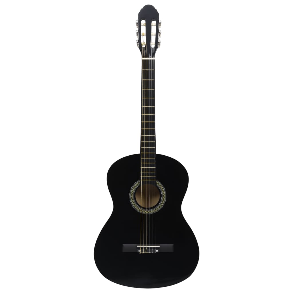 Vidaxl Guitar Classic Beginner avec tas 4 4 39 noir