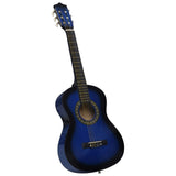 Vidaxl Guitar Classic nybörjare med TAS 1 2 34 Blue