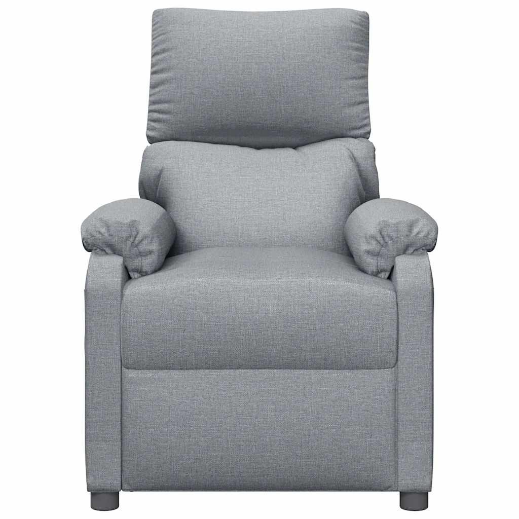 Vidaxl massagestoel stof lichtgrijs
