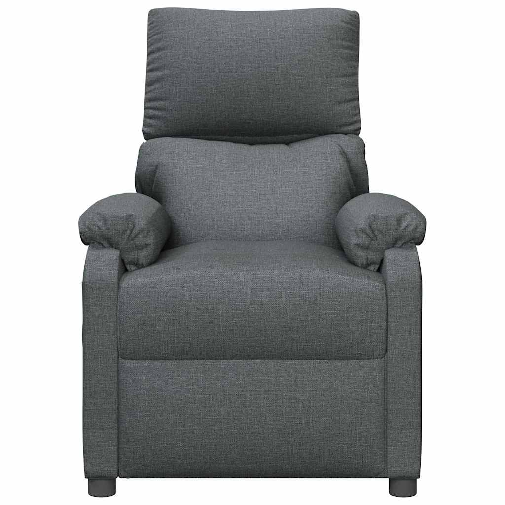 Vidaxl massagestoel stof donkergrijs