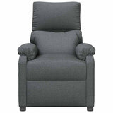 Vidaxl massagestoel stof donkergrijs