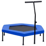 Vidaxl FitnessTrampoline med håndtakets sikkerhetsmatte sekskantet 122 cm