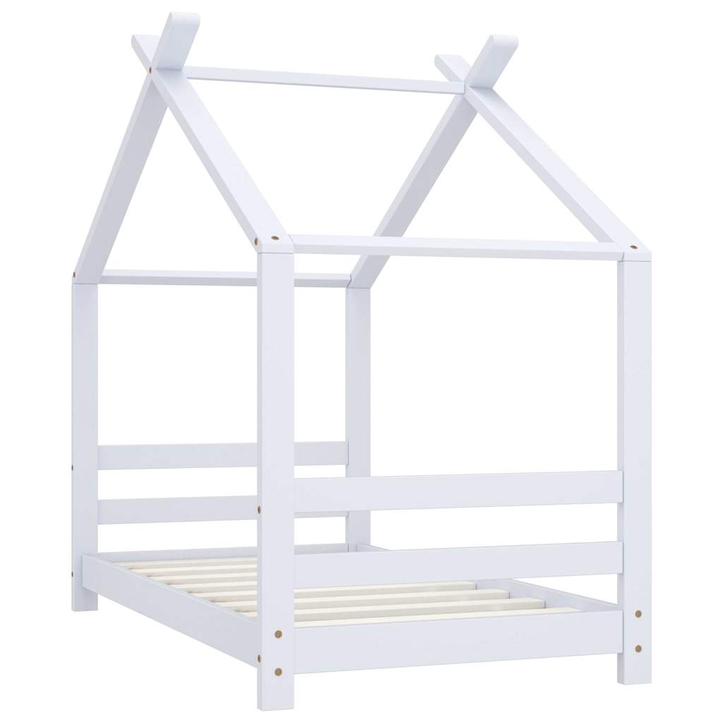 Vidaxl kinderbedframe massief grenenhout wit 70x140 cm