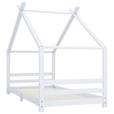 Vidaxl kinderbedframe massief grenenhout wit 90x200 cm