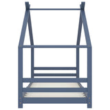 Vidaxl kinderbedframe massief grenenhout grijs 90x200 cm