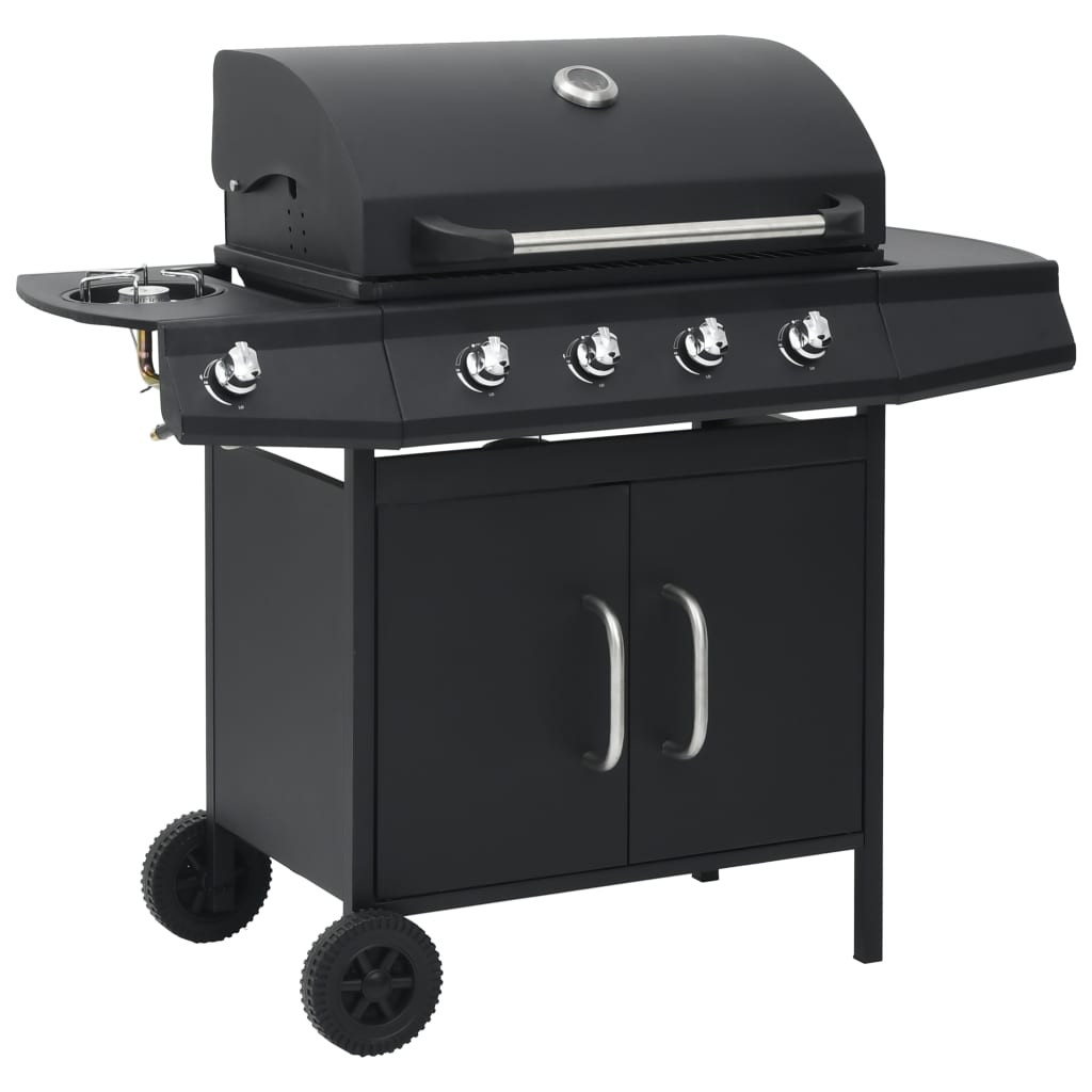 Vidaxl GasBarbecue 4+1 Coona coaning Steel Black