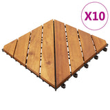 Vidaxl Terrass Fliesen 10 PCs 30x30 cm frist Accidahouthout