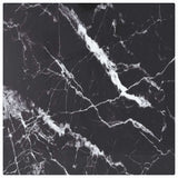 Vidaxl tafelblad 30x30 cm 6 mm gehard glas met marmeren design zwart
