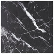 Vidaxl tafelblad 30x30 cm 6 mm gehard glas met marmeren design zwart