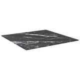 Vidaxl tafelblad 60x60 cm 6 mm gehard glas met marmeren design zwart