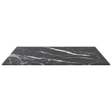 Vidaxl tafelblad 60x60 cm 6 mm gehard glas met marmeren design zwart