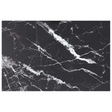 Vidaxl tafelblad 100x62 cm 8 mm gehard glas met marmeren design zwart