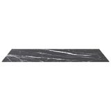 Vidaxl tafelblad 100x62 cm 8 mm gehard glas met marmeren design zwart