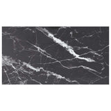 Vidaxl tafelblad 120x65 cm 8 mm gehard glas met marmeren design zwart