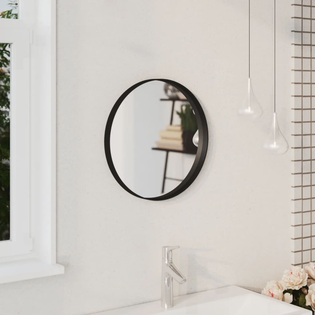 Vidaxl Wall Mirror 40 cm černá