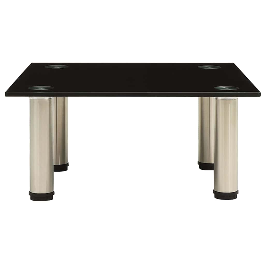 Vidaxl tv-meubel 40x35x17 cm gehard glas zwart