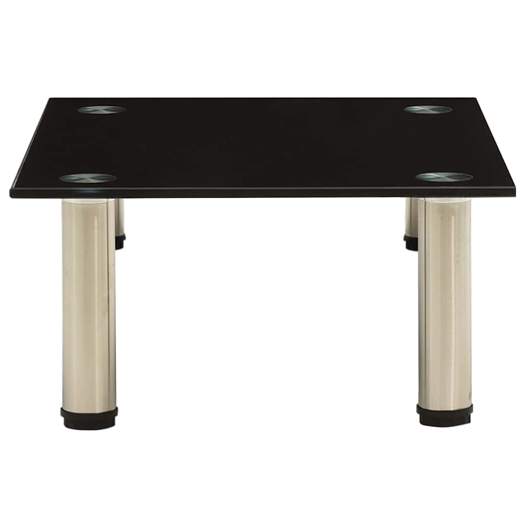 Vidaxl tv-meubel 40x35x17 cm gehard glas zwart