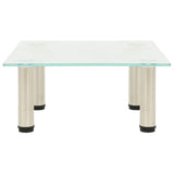 Vidaxl tv-meubel 40x35x17 cm gehard glas mat