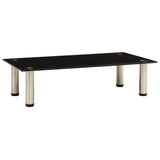Vidaxl tv-meubel 60x35x17 cm gehard glas zwart
