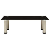 Vidaxl tv-meubel 60x35x17 cm gehard glas zwart