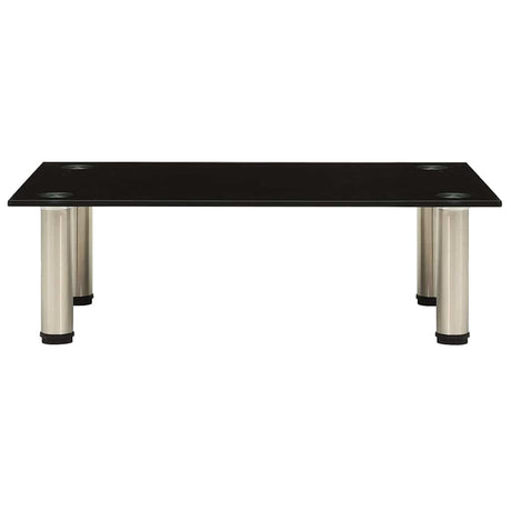 Vidaxl tv-meubel 60x35x17 cm gehard glas zwart