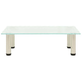 Vidaxl tv-meubel 60x35x17 cm gehard glas mat